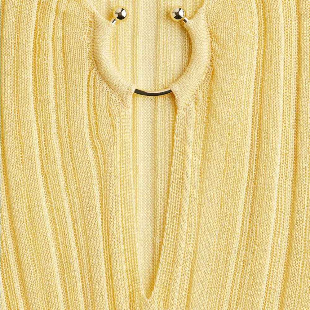 H&M Rib Knit Yellow Beach Dress - Picture 3 of 6